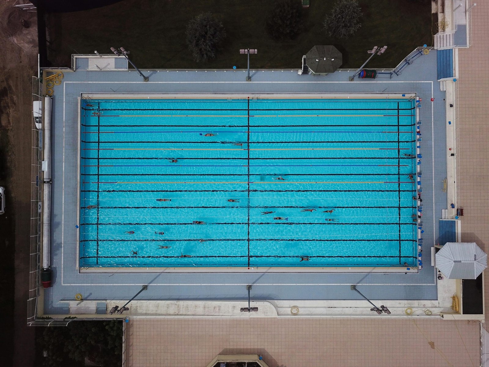 Pool tile mosaic